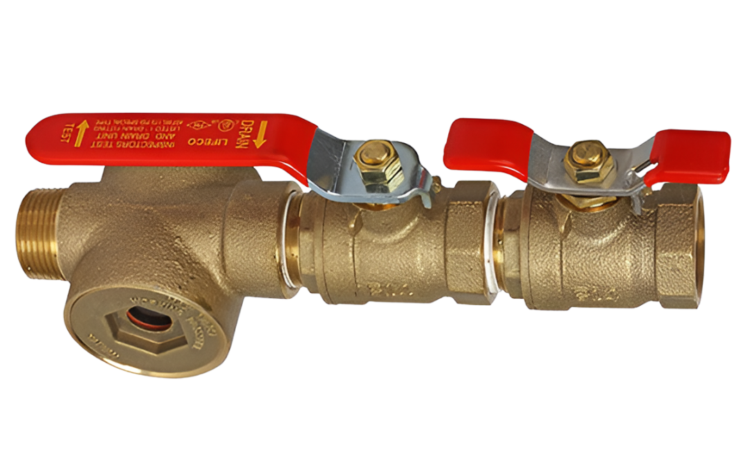 Válvula de drenaje y prueba del inspector