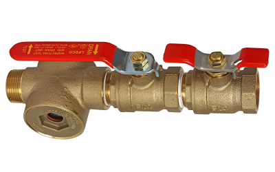 Válvula de drenaje y prueba del inspector